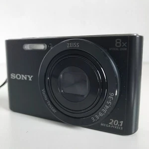 Sony DSC-W830 Cyber-Shot 20.1MP 8x zoom Digital Camera Black - Picture 1 of 9