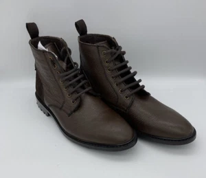 Paolo Vandini Mens Leather Lace Up Dress Derby Boots Shoes Brown Size UK7 EU41 - Picture 1 of 9