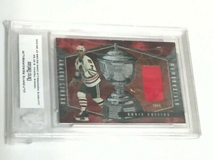 2000-01 Ultimate Memorabilia Be A Player Chris Chelios Norris Trophy Jersey 8/50