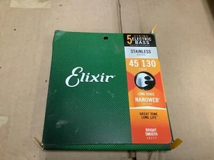 Elixir Strings 14777 Nanoweb Electric Bass Guitar Strings - .045-.130 Light Long - Picture 1 of 2