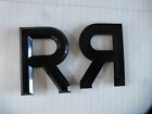 Number Plate letter R raised black  plastic classic car van NOS Best Plate Brand