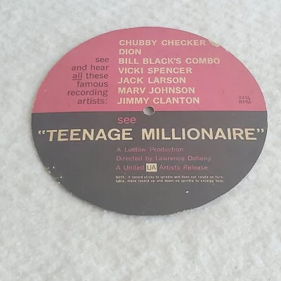 Jimmy Clanton 45RPM Teenage Millionaire United Artists Release  - Image 1 of 2