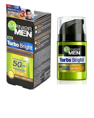 Creme facial Garnier masculino turbo brilhante impecável FPS 50 anti manchas escuras 40ml. - Imagem 1 de 4