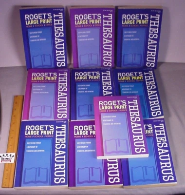Roget's Thesaurus 10 Reference Books New Stock 10 Paperbacks / copies NOS - Image 1 of 4