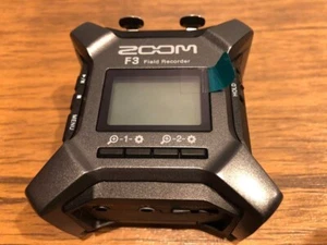 NEW Zoom F3 Field Recorder 32bit Float Recording Black almost unused - Picture 1 of 9