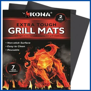 Kona BBQ Grill Mat - Heavy Duty 600 Degree Non-Stick Grill Mats - Picture 1 of 6