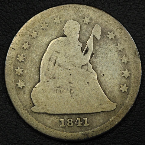 1841 O Seated Liberty Silver Quarter Cover