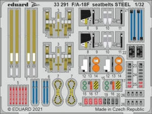 Eduard 1/32 Eduard F/A-18F Seatbelts Steel for Revell (Pre-Painted) - Picture 1 of 1