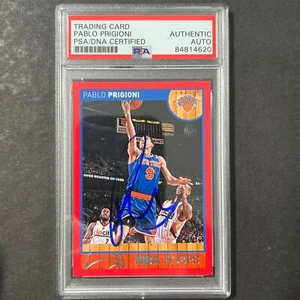 2013-14 Panini NBA Hoops #93 Pablo Prigioni Signed Card AUTO PSA Slabbed Knicks - Picture 1 of 2