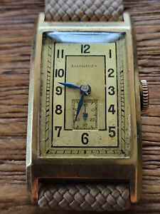 Vintage Longines Tank Armbanduhr 585er Gold, 14 Karat, Ref.Nr. 5882674, von 1939