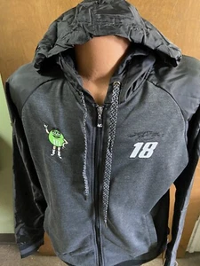 Kyle Busch #18 M & M'S Full Zip Light Weight Ladies Jacket 2012 Black Small - Picture 1 of 4