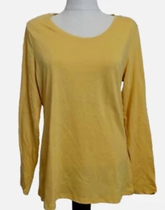 NOBO NO BOUNDARIES Yellow SEMI-FITTED Long Sleeve Tee Shirt Sz. Jr. XL - Picture 1 of 3