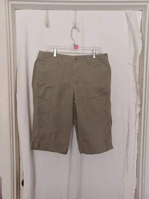 Pantalones Cortos Bandolinoblu Para Mujer Talla 12 Verde Claro Bermudas Botón y Cremallera 0132 Foto 1 de 4