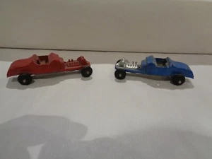 VINTAGE MIDGETOY DIECAST HOT RODS-RED AND BLUE/SILVER - Picture 1 of 7
