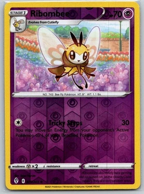 Ribombee 079/203 Reverse Holo SWSH07: Evolving Skies NM - Image 1 of 2
