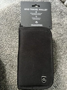 Brand New CRAGHOPPERS RFID protected Travel Wallet In Black - Picture 1 of 6