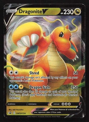 Dragonite V SWSH154 SWSH: Sword & Shield Black Star Promo Pokemon Card - Image 1 of 2
