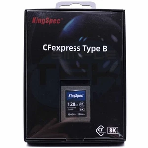 Compact Flash Express CFexpress Type B 128GB 8K 1300MBps Memory Card Video - Picture 1 of 3