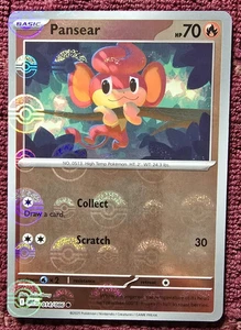 Pokemon Juego de Cartas Coleccionables Pansear 014 Blanco Acampanado Reverso Holo (Patrón Pokeball) (¡Nuevo Juego!!) - Imagen 1 de 6