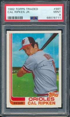 1982 Topps negociado Cal Ripken Jr RC #98T PSA 9 - Orioles - centrado Foto 1 de 3