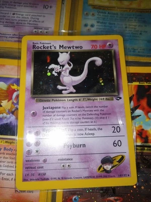 Rockets Mewtwo Holo Card 14/132 Mint/Near Mint Condition - Image 1 of 4