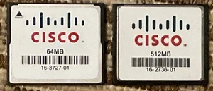 Memoria flash compacta Cisco Systems 512 y 64 MB 2ea. Tarjetas - Imagen 1 de 7