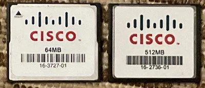 Cisco Systems 512 & 64 MB Compact Flash Memory 2ea. Cards - Image 1 of 4