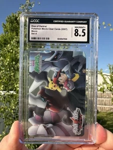 2007 Carddass Zukan DP Set A Rise Of Darkrai Clear Ash CGC 8.5 Movic Pikachu - Picture 1 of 5
