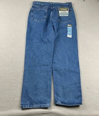 Rustler Jeans Mens 34X30 Blue Denim Heavy Duty Relaxed Fit Straight Leg NWT - Image 1 of 4