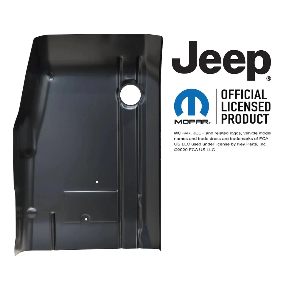 Key Parts 0482-222R Cab Front Floor Pan 1984-1990 Jeep Wagoneer XJ 1984-2001 Jee - Imagem 1 de 1