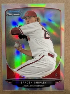 2013 Bowman Chrome Draft Draft Picks Refractors #BDPP12 Braden Shipley DBacks - Picture 1 of 2