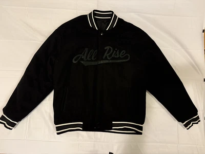 All Rise Go Good Black Varsity Jacket Unique Aaron Judge ? MLB ? NY Yankees  ? - Image 1 of 4