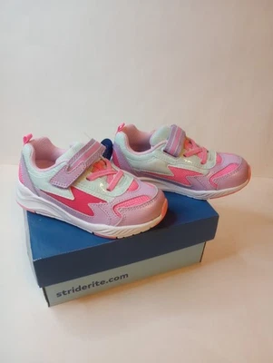 Stride Rite Zapatos para Niñas Pequeñas Talla 9 Rosa Iluminado y Púrpura Tenis Nuevos en Caja Foto 1 de 4