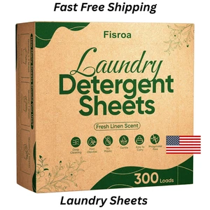 FISROA Sábanas Detergente Lavado de Viaje, 300 Cargas, Aroma Lino Fresco  - Imagen 1 de 15