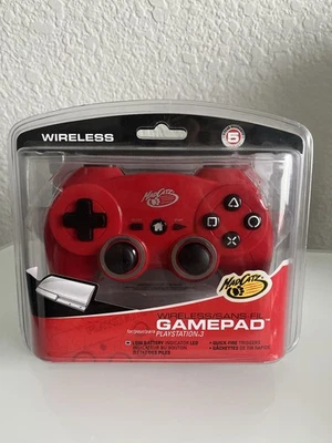 GAMEPAD INALÁMBRICO PLAYSTATION 3 PS3 MADCATZ NUEVO SIN USAR ROJO GAMING Foto 1 de 4