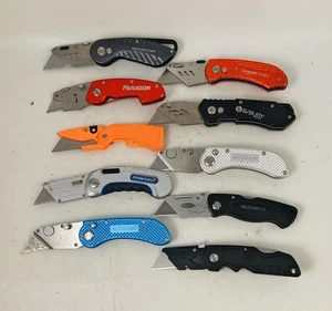 🌟Posten von 10 klappbaren Taschen Allzweckmessern, sortiert Teppichmesser Großpackung Posten - Bild 1 von 7