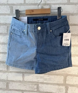 NWT Joe's Jeans Girls Billie Colorblock Denim Mid Rise Shorts Size 16 - Picture 1 of 2