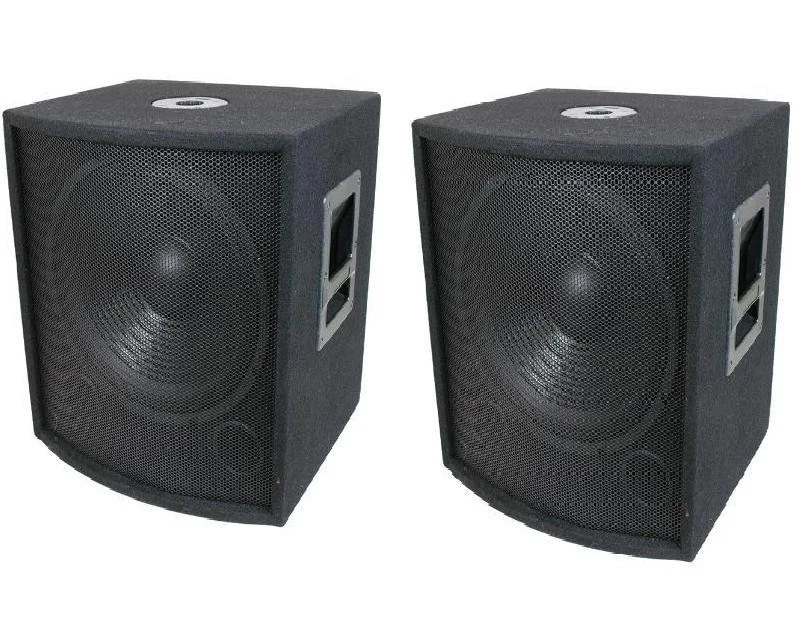 MCM CUSTOM AUDIO NEW (2) 15" SUBWOOFER Speakers PAIR.Woofer Sub box.DJ.PA.BASS set Pro Audio.8ohm