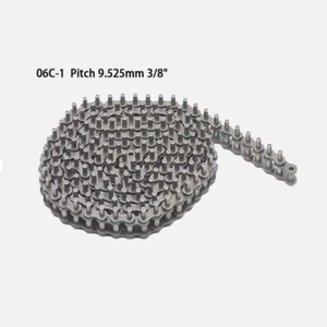 06C-1 Simplex Rollenkette mit Pin Neigung 3/8 Zoll Getriebe 1,524 m für Kettenrad - Bild 1 von 5