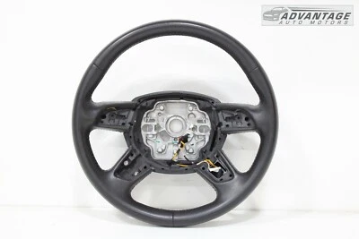 2012-2018 AUDI A7 LEFT SIDE STEERING WHEEL BLACK LEATHER 4 SPOKE OEM - Image 1 of 4