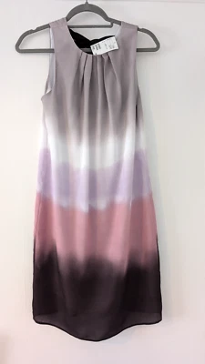Women’s H&M Pink and Grey Ombre Dress Size 10 Sleeveless BNWT - Image 1 of 4