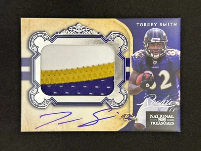 2011 National Treasures Rookie Signature Materials Auto #313 Torrey Smith RC /99 - Image 1 of 2