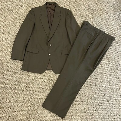 Traje de Colección Oakton Ltd Para Hombre Lana 44L Hecho en EE. UU.  Foto 1 de 4