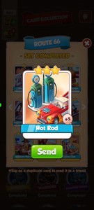 1 x Hot Rod :- Coin Master Cards