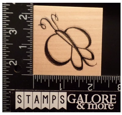 Клуб лом резиновые штампы крылья щеткой бабочка #1686 - Изображение 1 из 3