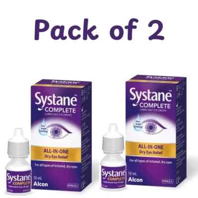 Systane Complete Lubricant Eye Drops Dry Eye Relief 10 ML Pack Of 2