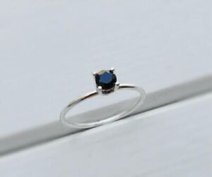 Minimalist 0.75 Ct Black Diamond Ring Great Quality AAA Certified Christmas Gift