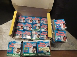 Topps Baseball Triple Headers 1992 caja parcial de 17 paquetes (raro) - Imagen 1 de 7