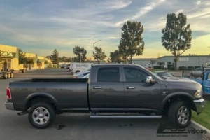 EOS Visor For 09-18 Ram 1500 2500 3500 Crew Cab IN-CHANNEL Side Window Deflector - Picture 1 of 12