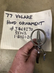 1977 Plymouth Volatile Good Ornament Emblem OEM 77 Metal Original - Bild 1 von 12